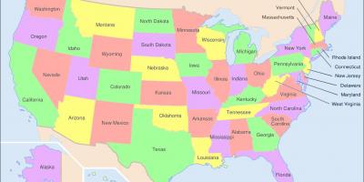 Državne kartu SAD